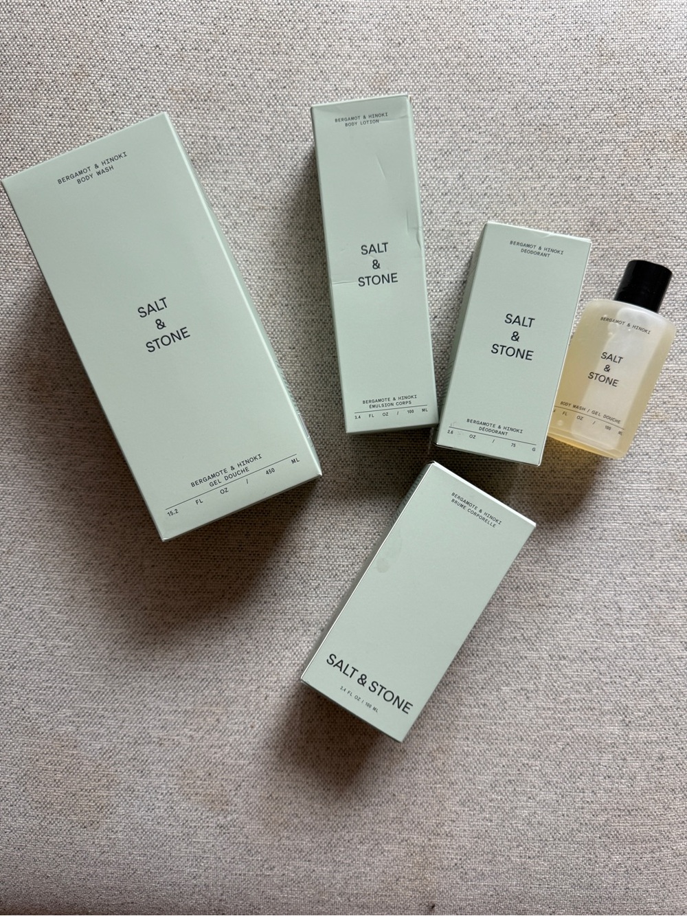 Salt & Stone Full Set in Bergamot and Hinoki BRAND NEW
